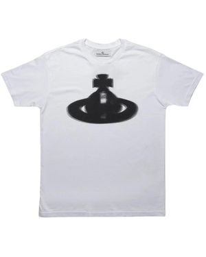 Vivienne Westwood Halftone Orb Classic T-Shirt - Wit