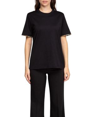 Burberry Maud Kurzarm-T-Shirt - Schwarz
