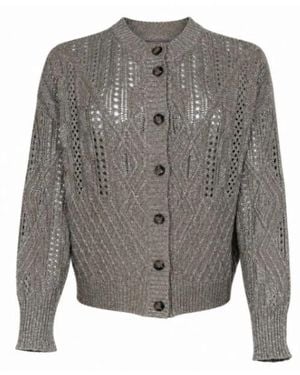 D.exterior Strickjacken - Grau