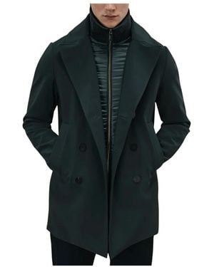 Rrd Double-Breasted Coats - Nero