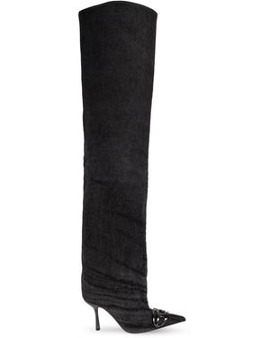 DIESEL Over-Knee Boots - Black