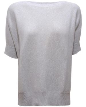 D.exterior Round-Neck Knitwear - Grey