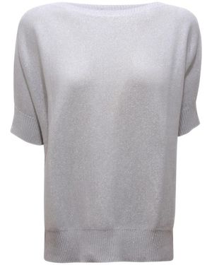 D.exterior Round-Neck Knitwear - Grey