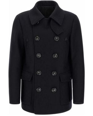 DSquared² Double-Breasted Coats - Bleu