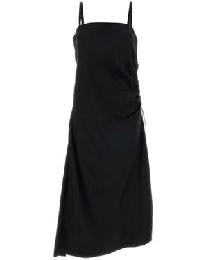 Carven Kleedjes ,Zwart ,Katoen Dr 413 Lingerie Dress