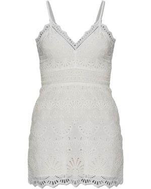 LoveShackFancy Peppy Cotton Dress - Grau