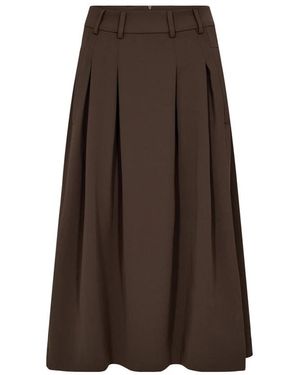 co'couture Midi Skirts - Brown
