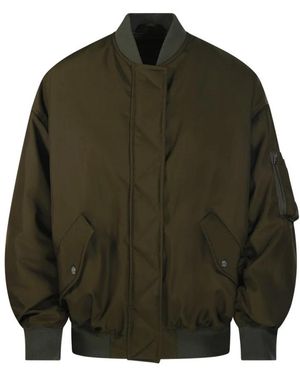 Herno Jassen ,Groen ,Nylon Nylon Gabardine Bomberjack