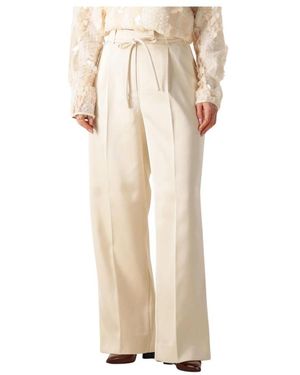 Second Female Wide Trousers - Naturel