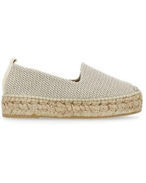 Espadrilles Goldene sneaker mit lurex-details - Natur
