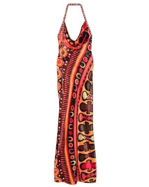PUCCI Soleil Raso Jurk - Rood