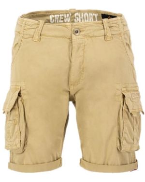 Alpha Industries Casual Shorts - Natural