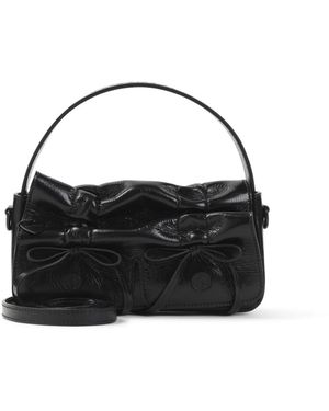 Acne Studios Tassen ,Zwart ,Leer Multipocket Micro Crossbody Tas