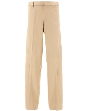 Lanvin Straight Trousers - Natural