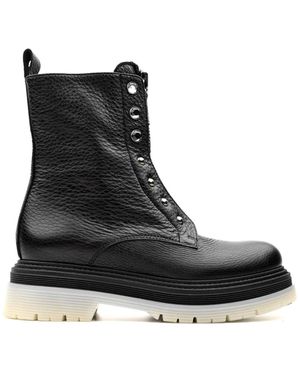 Laura Bellariva Lace-Up Boots - Black