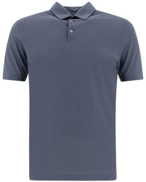 Zanone Polo Shirts - Blue