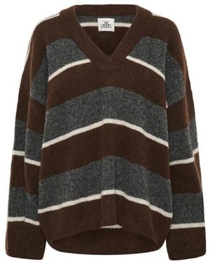 Karen By Simonsen V-Neck Knitwear - Black