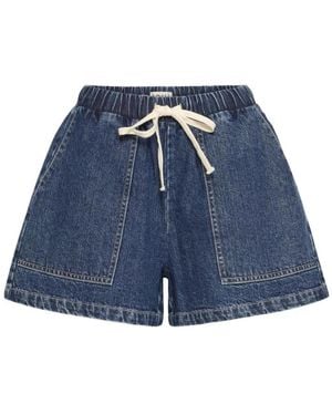 Ichi Denim Shorts - Azul