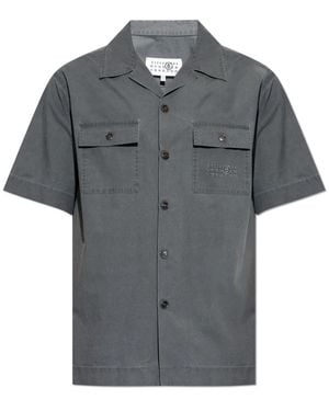 MM6 by Maison Margiela Short Sleeve Shirts - Grey