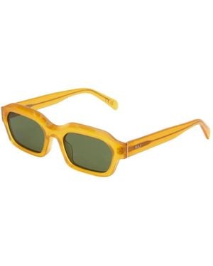 Retrosuperfuture Vintage Stijl Zonnebril Sereno - Geel