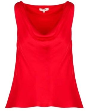 Suncoo Sleeveless Tops - Rojo