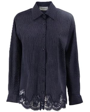 Ermanno Scervino Overhemden ,Blauw ,Overhemd Met Lange Mouwen