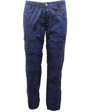 Hydrogen Straight Trousers - Blue