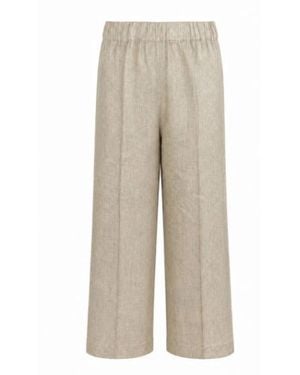 D.exterior Wide Trousers - Natural