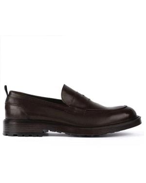 Exton Elegante Leder-Loafer - Schwarz