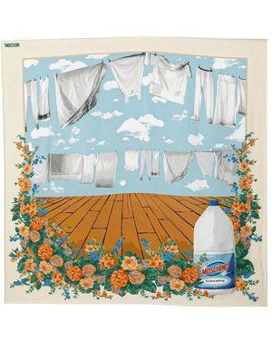 Moschino Accessoires ,Veelkleurig ,Scarves - Blauw