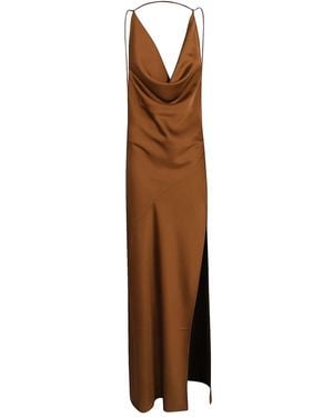ANDAMANE Vera Maxi Jurk - Bruin