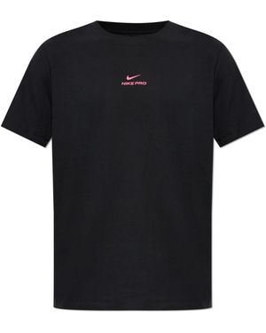 Nike Fitness ,Zwart ,Katoen Pro Dri-Fit T-Shirt