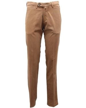 Michael Coal Slim-Fit Trousers - Brown