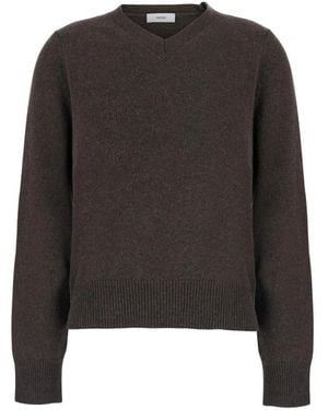 Grifoni V-Neck Knitwear - Nero