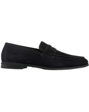 Doucal's Penny Suede Loafer - Zwart