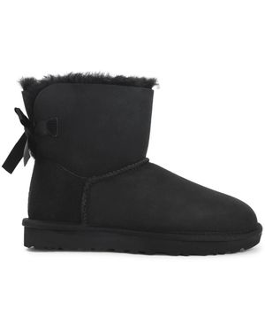 UGG Schoenen ,Zwart ,Nylon Mini Bailey Bow Ii