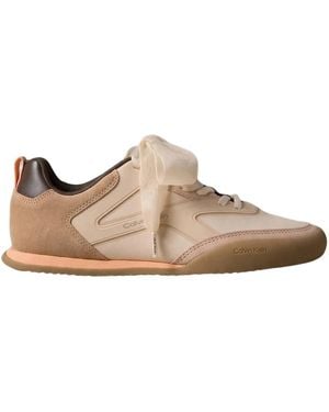 Calvin Klein Low Pro Run Lu Sue Jelly Laces - Braun