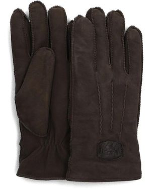 Warmbat Herren Wildlederhandschuhe Mit Merinowollfutter - Schwarz