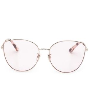 McQueen Accessoires ,Roze ,Cat-Eye Zonnebril - Wit