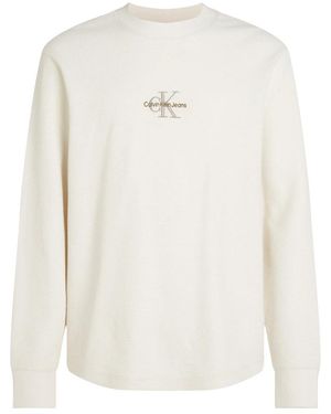 Calvin Klein Long Sleeve T-Shirts - White