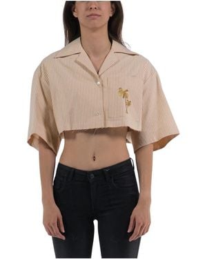 Palm Angels Shirts - Natural