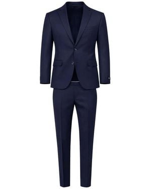 Calvin Klein Single Breasted Suits - Blue