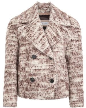 Peserico Faux Fur & Shearling Jackets - Brown
