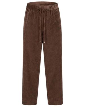 Antonelli Ribbed Velvet Broeken - Bruin