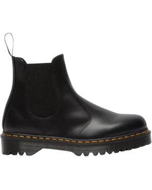 Dr. Martens Schoenen ,Zwart ,Leer Zwarte Gladleren Chelsea Laarzen