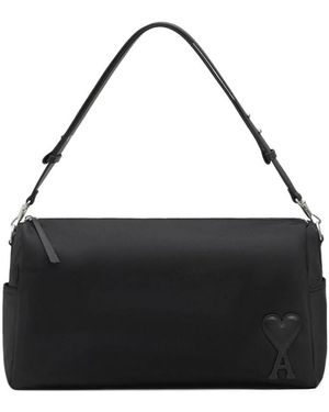 Ami Paris Schwarze Schultertasche Stilvolles Design