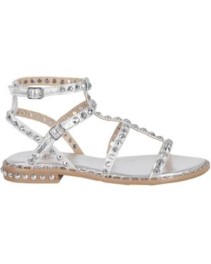 Ash Flat Sandals - Metallic
