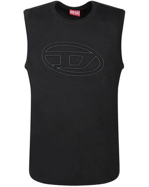DIESEL Sleeveless Tops - Negro