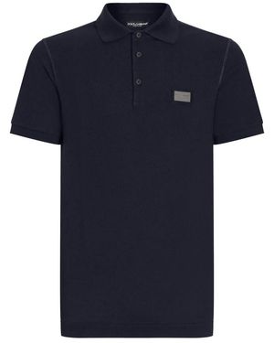 Dolce & Gabbana Polo Shirts - Blue