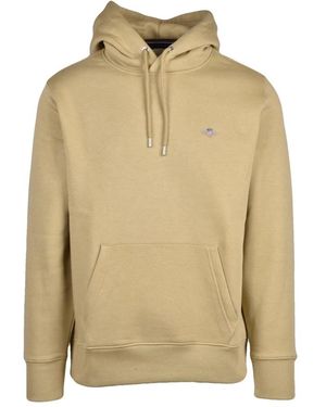 GANT Hoodies & Sweatvesten ,Katoen Hoodie - Naturel